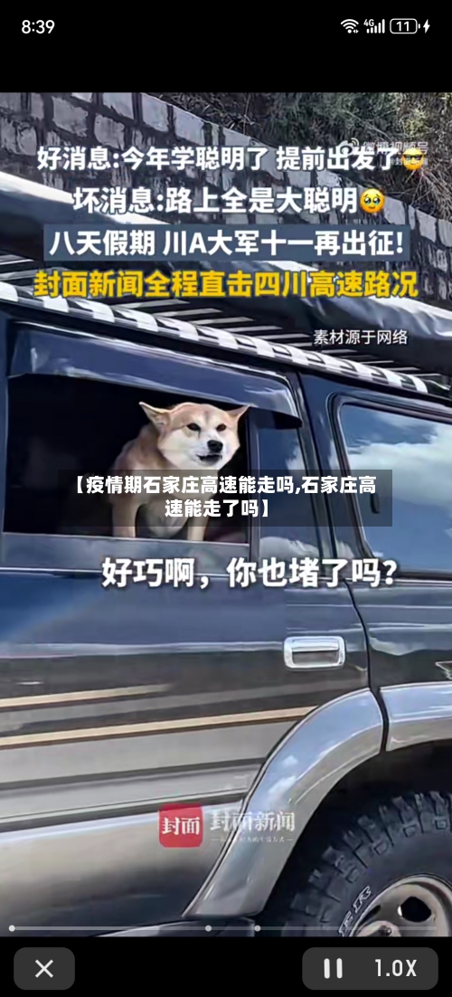 【疫情期石家庄高速能走吗,石家庄高速能走了吗】