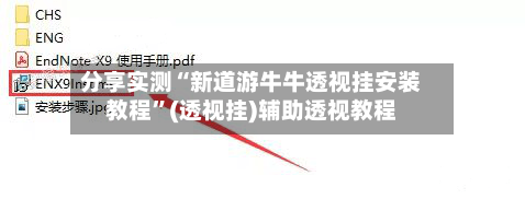 分享实测“新道游牛牛透视挂安装教程”(透视挂)辅助透视教程-第2张图片