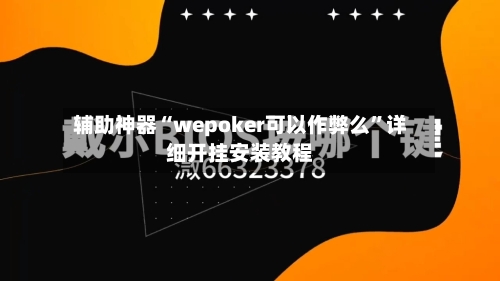 辅助神器“wepoker可以作弊么	”详细开挂安装教程-第2张图片