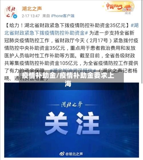 疫情补助金/疫情补助金要求上海-第2张图片