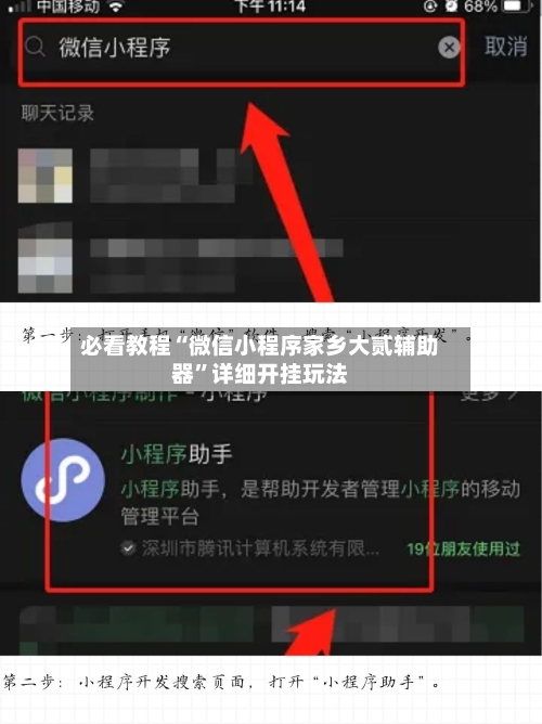 必看教程“微信小程序家乡大贰辅助器”详细开挂玩法-第2张图片
