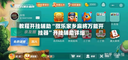 教程开挂辅助“微乐家乡麻将万能开挂器”开挂辅助详细-第2张图片