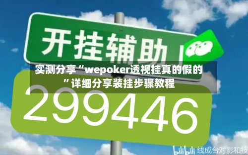 实测分享“wepoker透视挂真的假的”详细分享装挂步骤教程-第2张图片