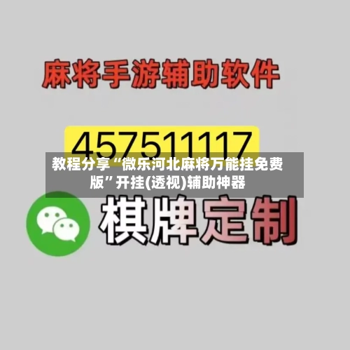 教程分享“微乐河北麻将万能挂免费版”开挂(透视)辅助神器