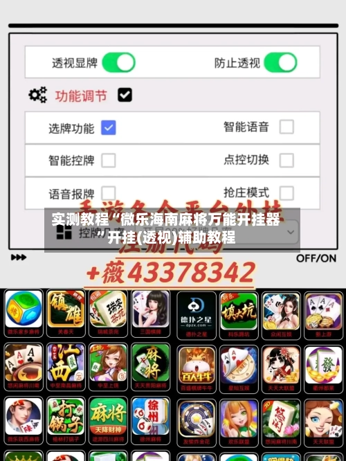 实测教程“微乐海南麻将万能开挂器”开挂(透视)辅助教程-第2张图片