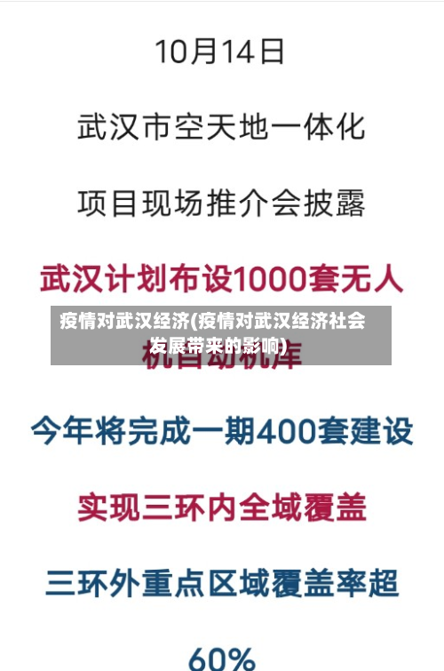 疫情对武汉经济(疫情对武汉经济社会发展带来的影响)-第2张图片